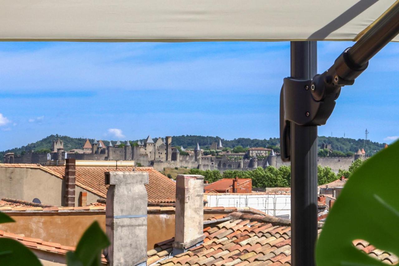 La Terrasse Tapaja Vue Conciergeriedamecarcas Apartment Carcassonne Exterior photo